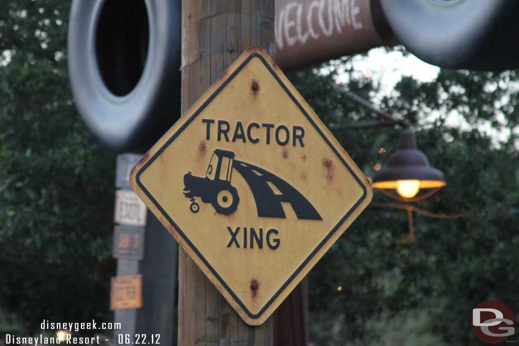 Then back to Cars Land for the lighting of the Neon.  This has been happening just after 8pm, but the time will shift as the days start to grow shorter.