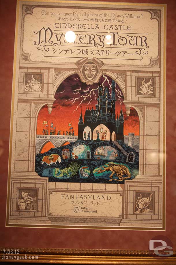 Castle Mystery Tour poster from Tokyo Disneyland - John Drury