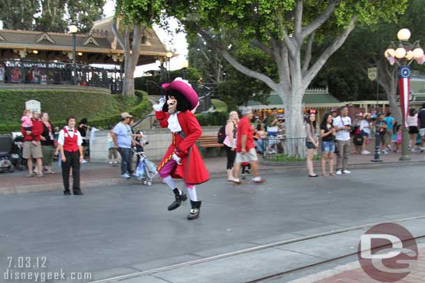 Captain Hook led the College Band out for their 7:15pm set.