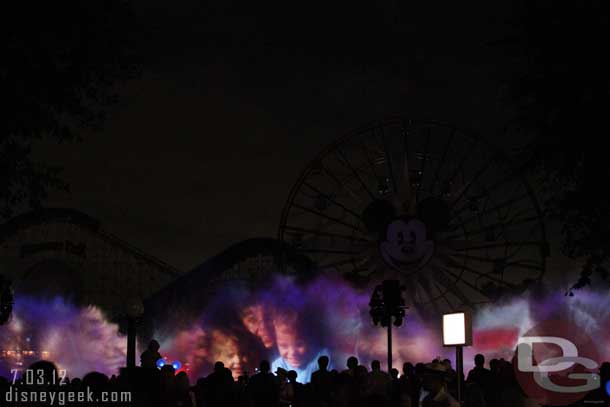 World of Color has a 4th of July preshow running from July 1-4 again this year.  It appeared to be the same as last year.  