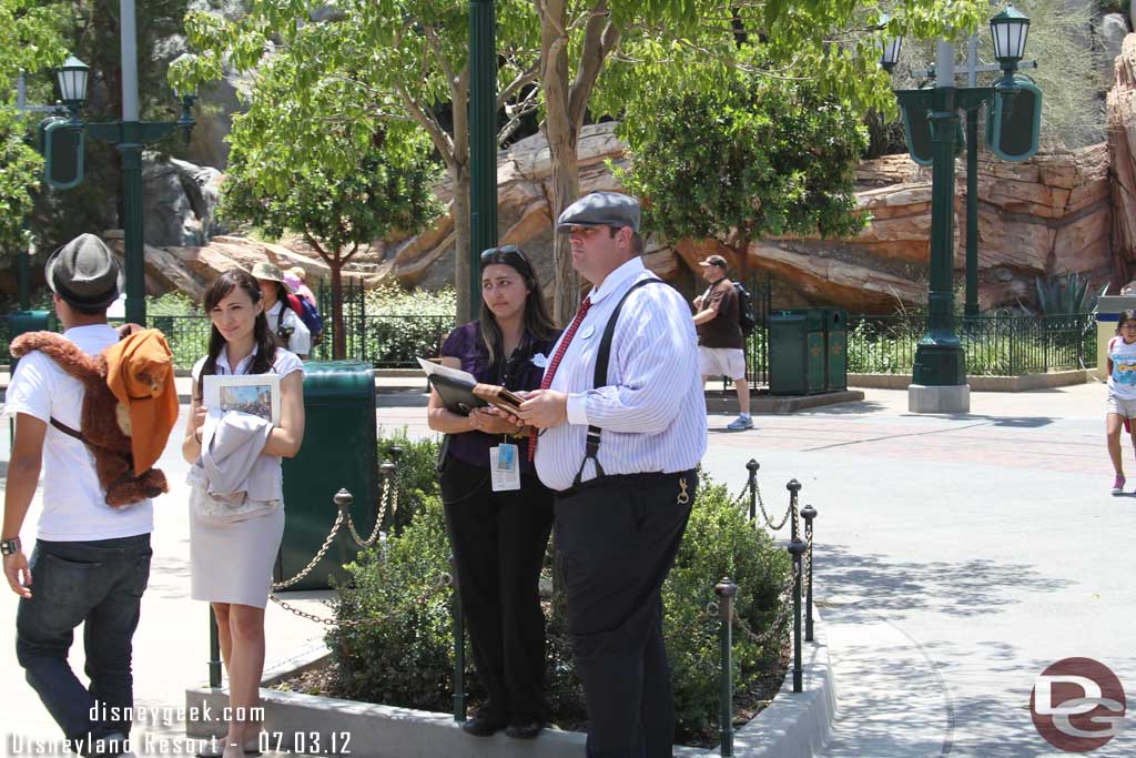 Noticed the tech for Five and Dime matches Buena Vista Street, not the traditional all black.