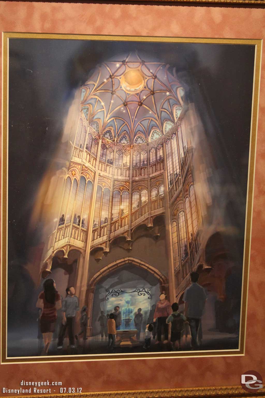 The display even featured upcoming concept art.  Here is the Enchanted Storybook Castle for Shanghai Disneyland by Anatasia Pavlova.