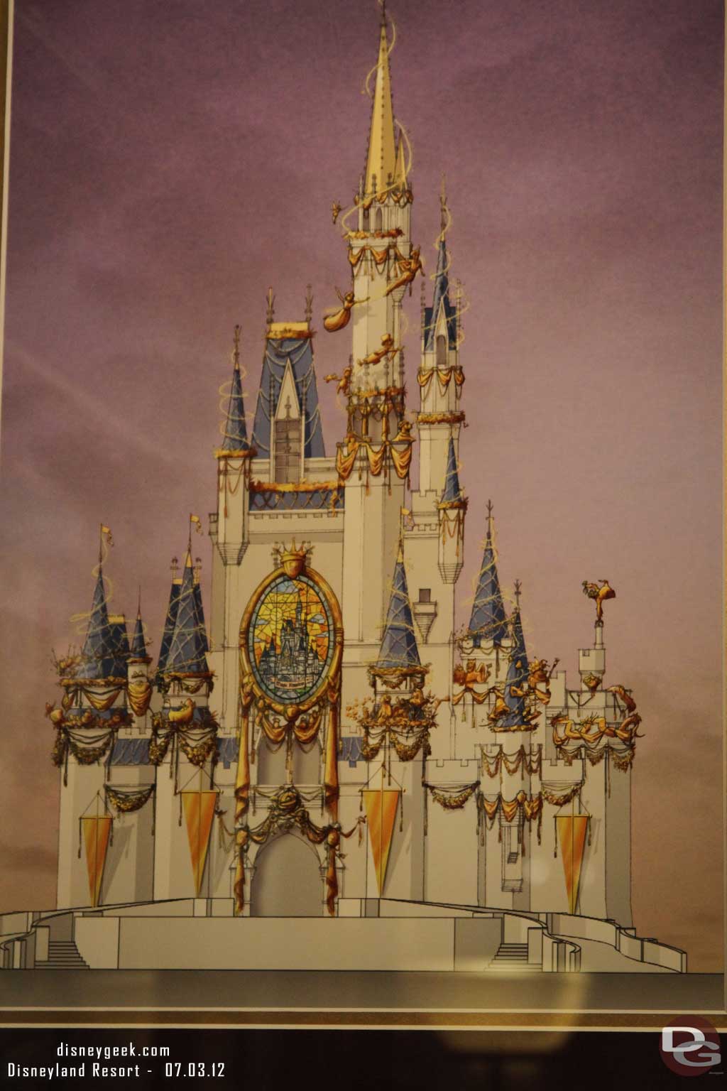 Cinderella Castle at WDW for Disneylands 50th by Alex Wright