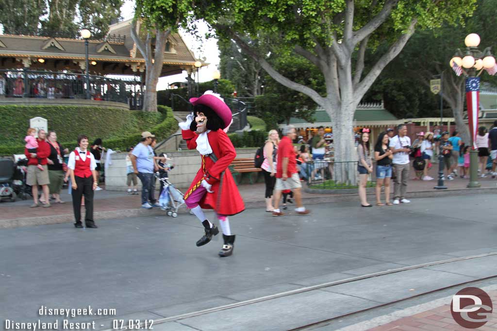 Captain Hook led the College Band out for their 7:15pm set.