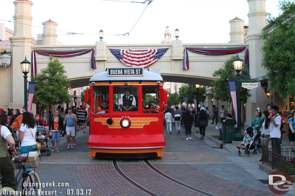 After the set it was back to DCA.