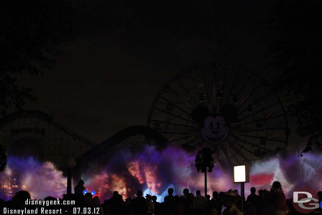 World of Color has a 4th of July preshow running from July 1-4 again this year.  It appeared to be the same as last year.  