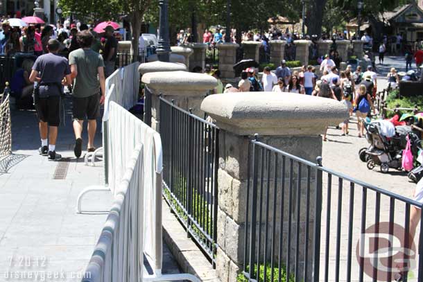 More painting going on near the Rivers of America.