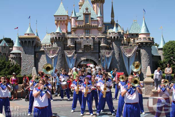 The College Band performing their Castle set.