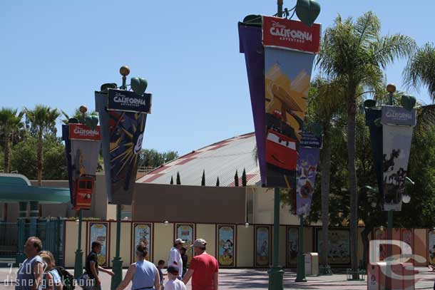 No visible progress on the planter work to the right of the DCA entrance yet.  Someday the fence and new plants will rise above the one remaining section of wall.