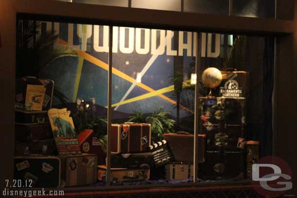 Moving on... a look at the Hollywoodland window on the Backlot.