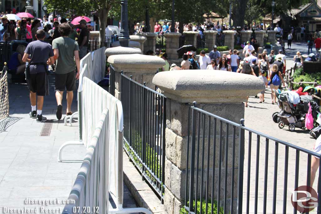 More painting going on near the Rivers of America.