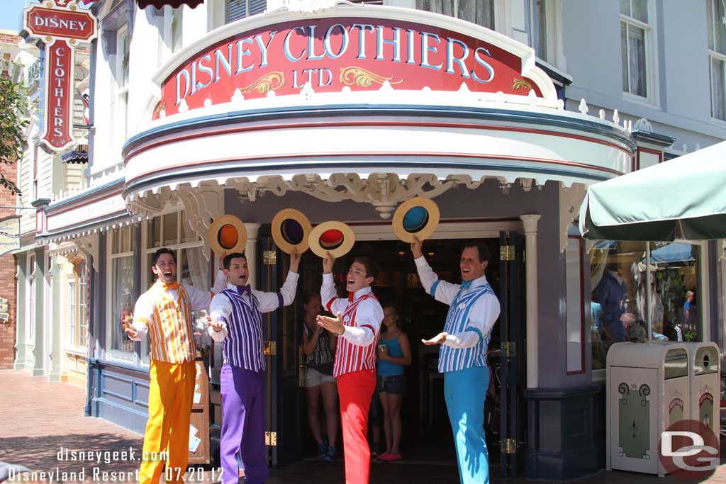 The Dapper Dans of Disneyland.