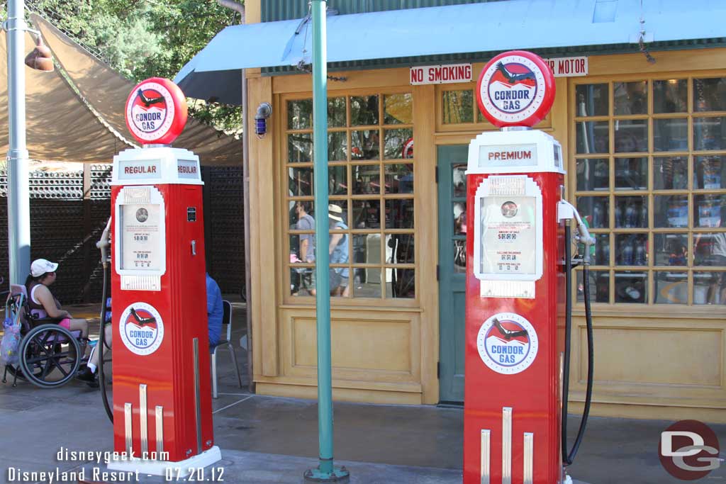 Walked through Condor Flats and notice the fuel pumps no longer have Chevron on them (this changed several weeks ago but I have not noticed/taken a picture of them).  