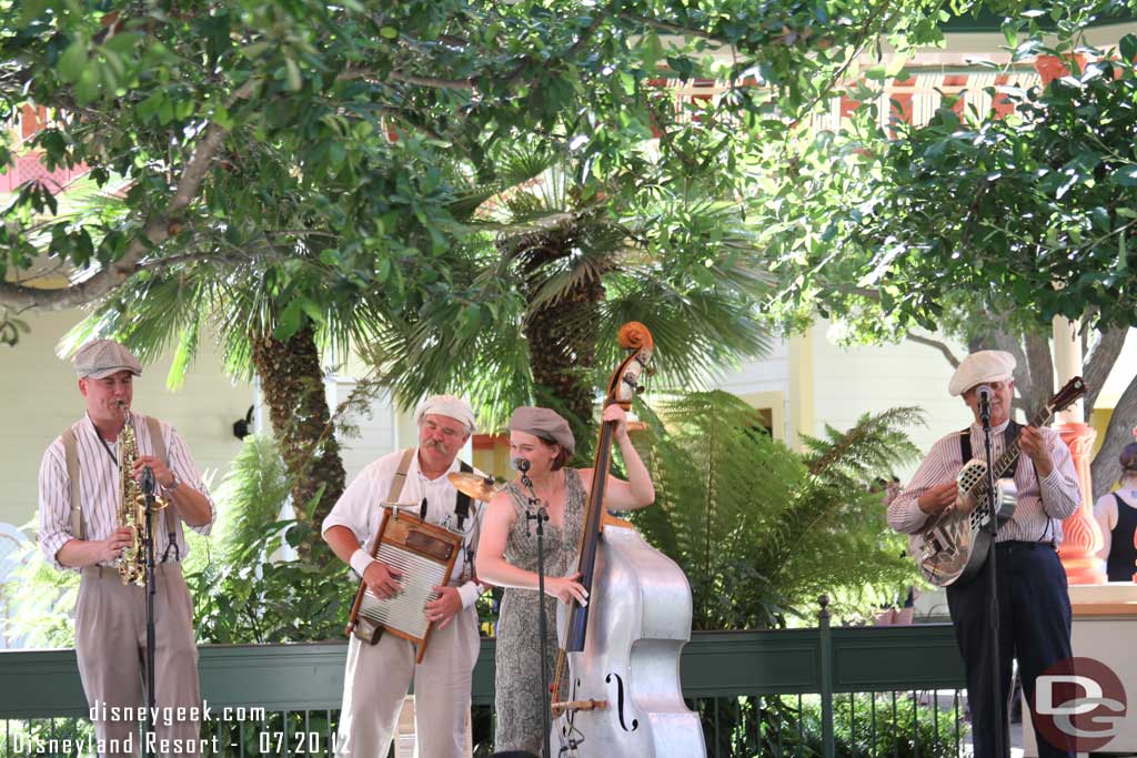 The Ellis Island Boys out at Paradise Gardens Bandstand.