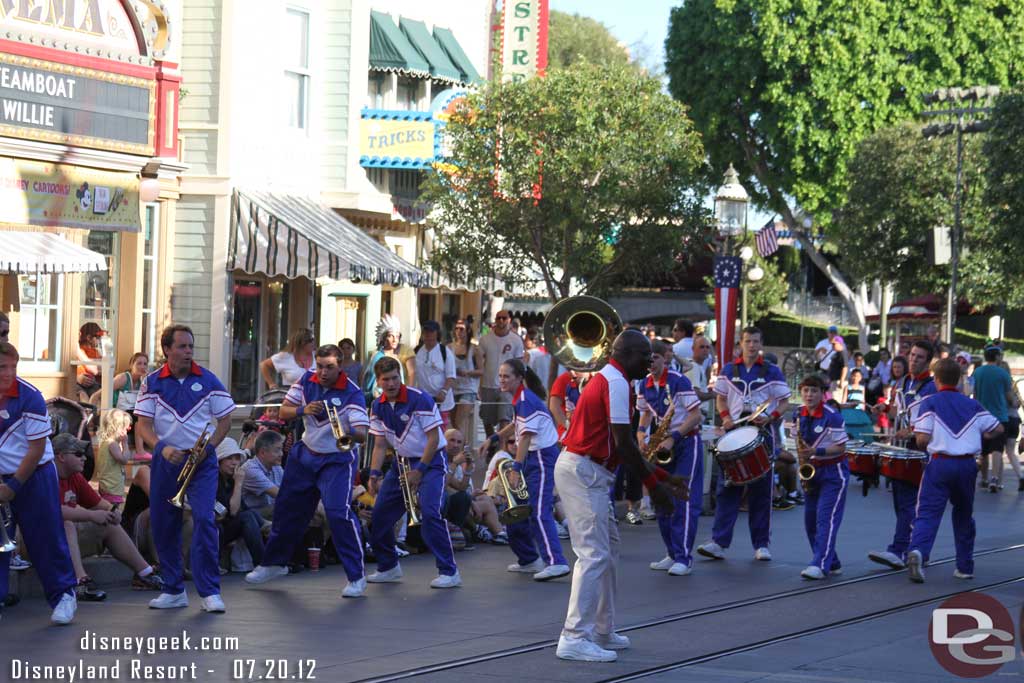 For those of you who enjoy the College Band.. some more pictures, this time from their pre-parade set.