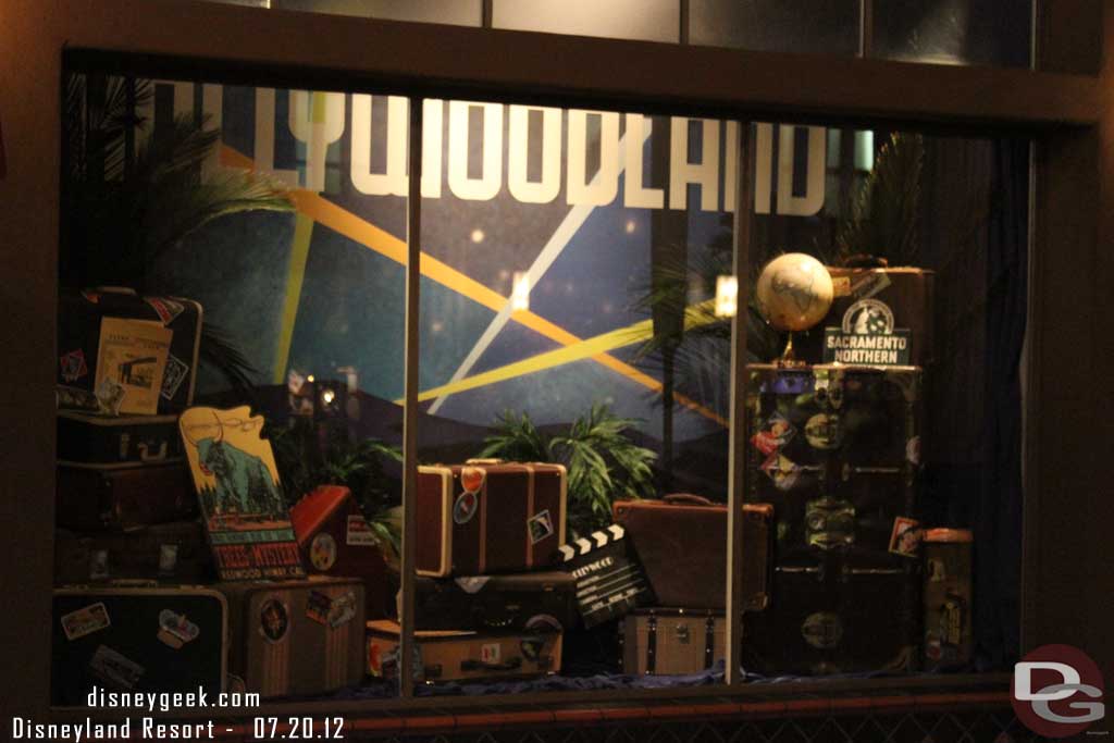 Moving on... a look at the Hollywoodland window on the Backlot.