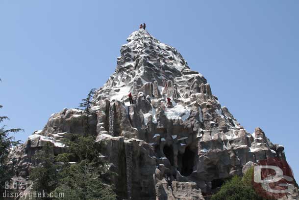 Climbers were on the Tomorrowland side of the Matterhorn this time by.