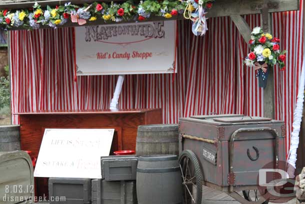 The Big Thunder Ranch BBQ and Jamboree closed early this evening for a special event.  Nationwide had the area for a private event.