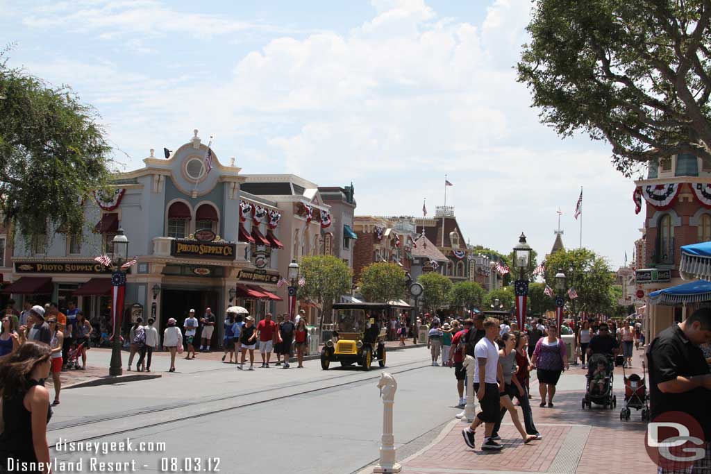 Disneyland felt calm this afternoon.