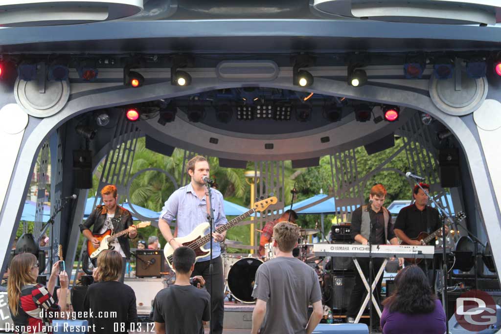 The Bolts were performing at Tomorrowland Terrace tonight.