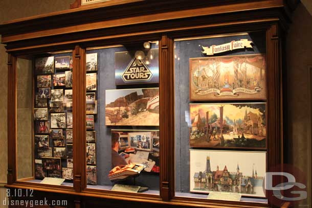 A minor update to the display case in the Opera House on Main Street.  The Tomorrow section now features the Fantasy Faire.