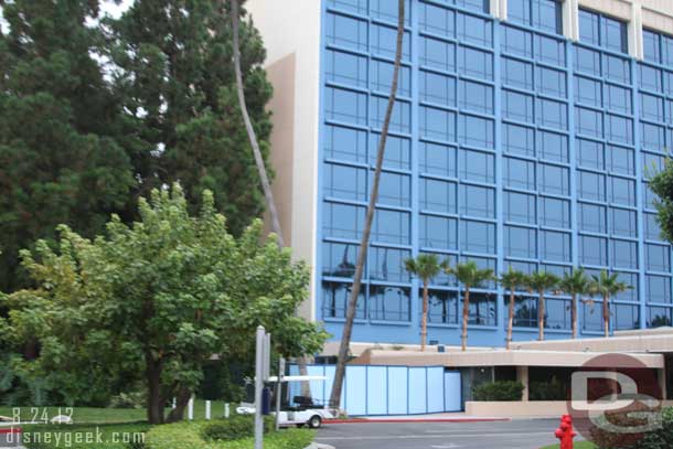 The walls near the Fantasy Tower at the Disneyland Hotel.