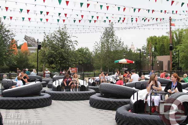 The Flying Tires have had their Beach Balls removed. 