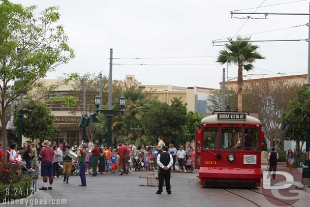 The Red Car News Boys performing in Carthay Circle.