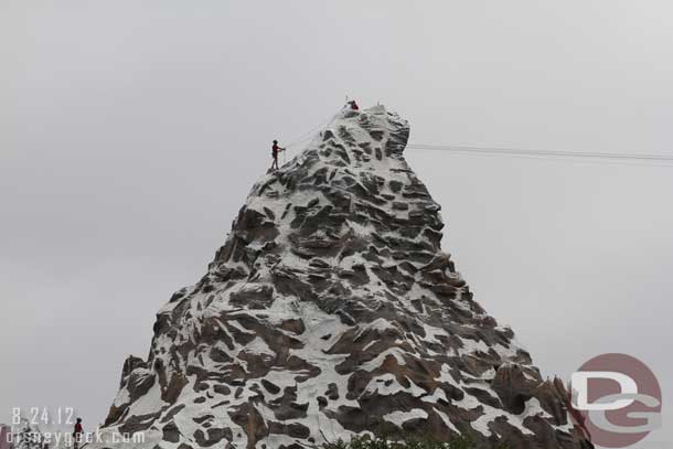The climbers...