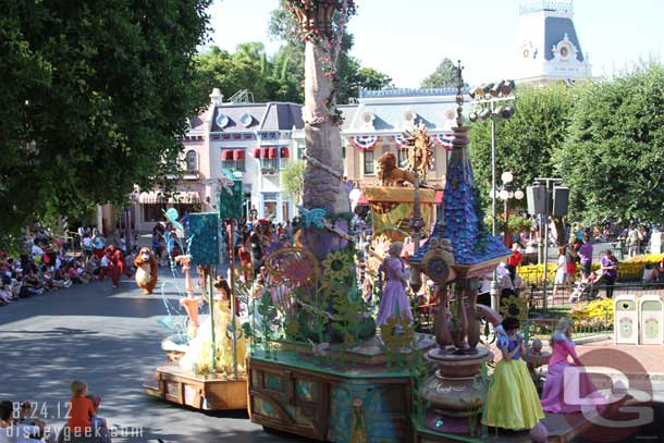 We took the train to Main Street and were able to catch a good portion of the parade.
