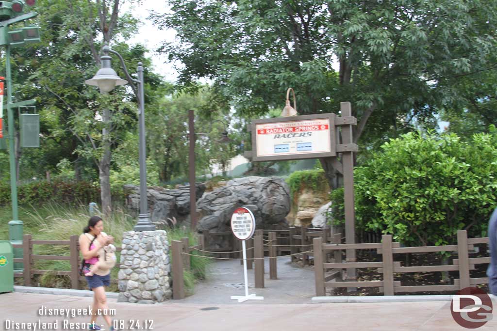 Fastpasses for the Racers are long gone already.