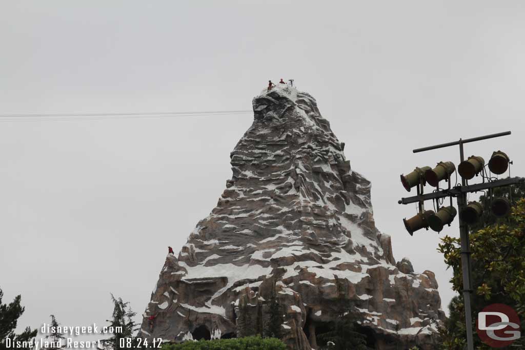 Climbers on the Matterhorn.