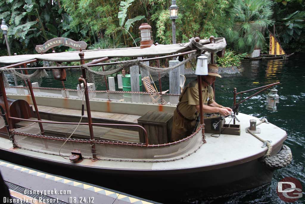 So went for a ride on the Jungle Cruise instead.