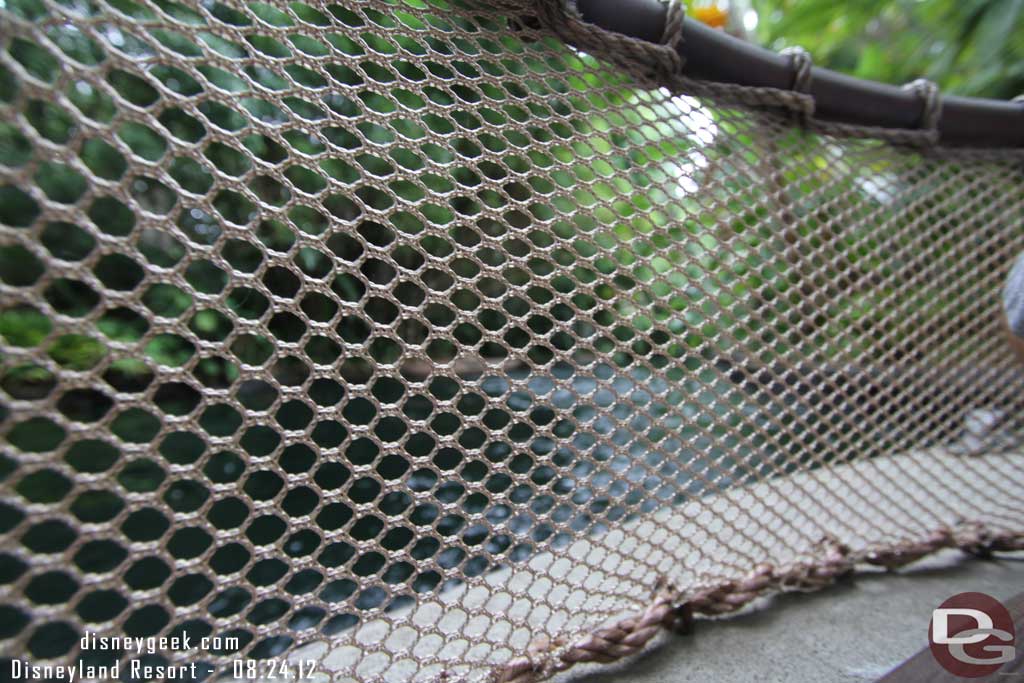The view through the net if you happen to be too short to see over it your experience is basically ruined.  Guess you have to sit on your parents lap at that point.