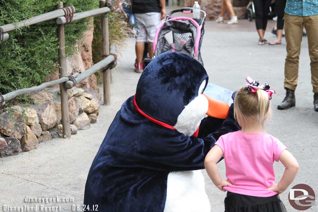There were several characters out on the trail as I was heading to Fantasyland.