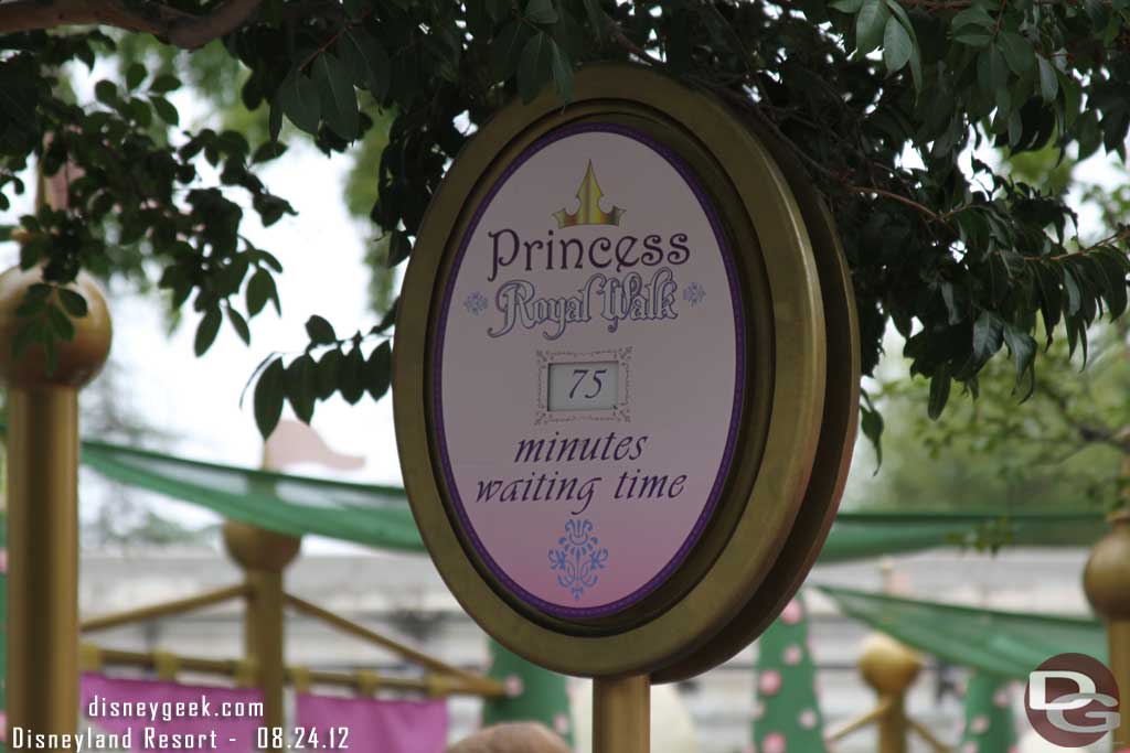 Wow a long wait...