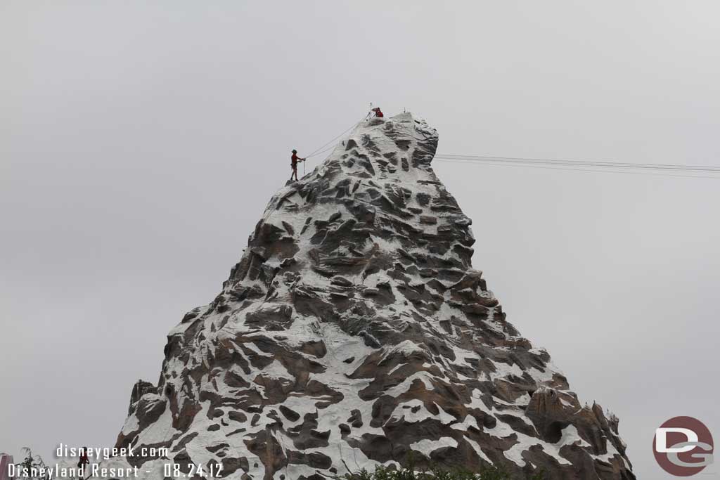 The climbers...