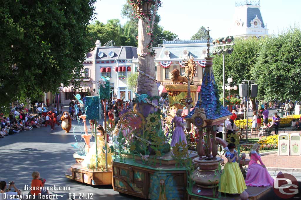 We took the train to Main Street and were able to catch a good portion of the parade.