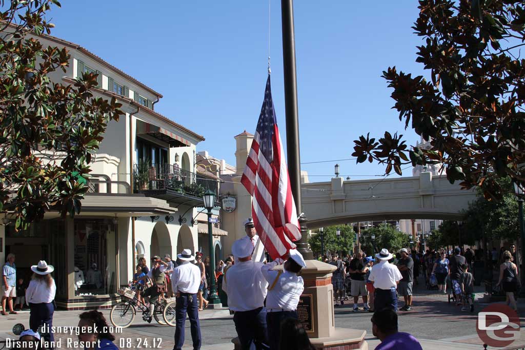 Unlike Disneyland, the DCA one is silent.