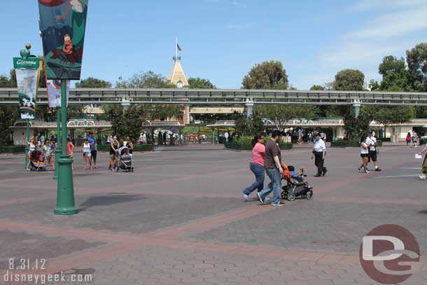 The Esplanade was calm this afternoon.