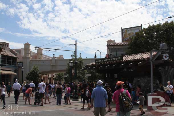 Buena Vista Street was alive with activity.