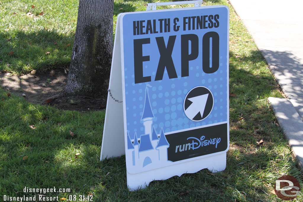 Today there was a health and fitness expo at the Disneyland Hotel convention center.