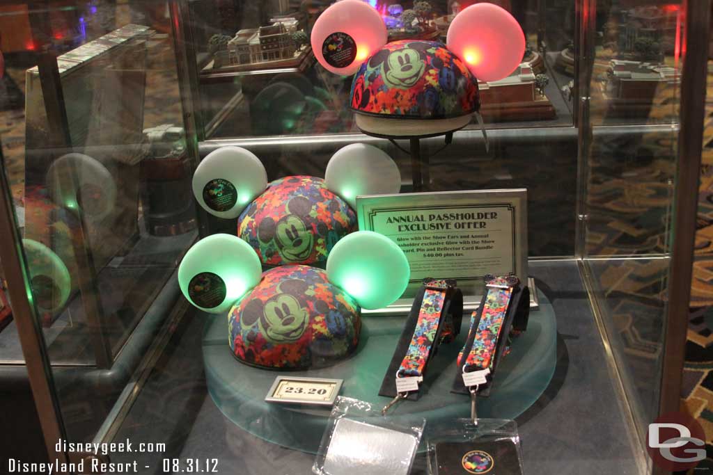 Stopped by Off the Page.  Thought this was odd.. Glow Ears in a display case.