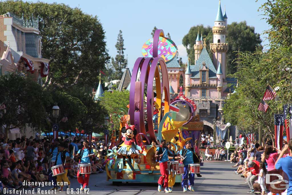 Soundsational making its way down Main Street.