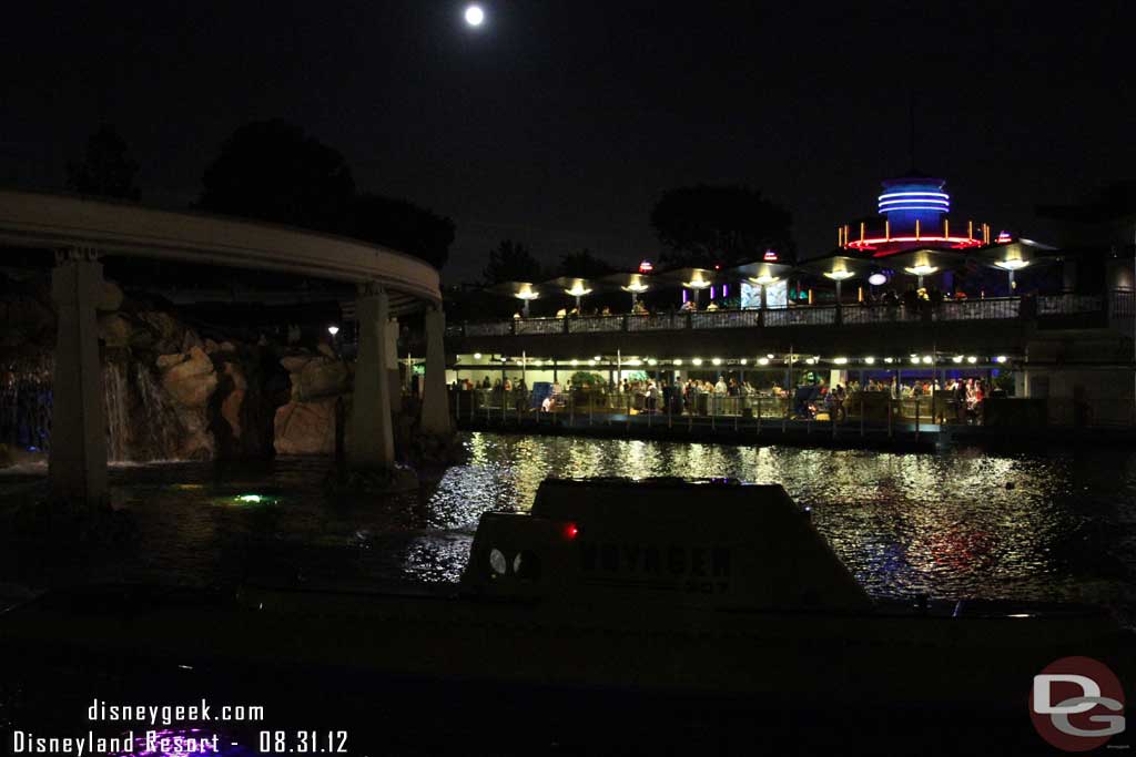 Another attempt at a moon picture over the subs lagoon.