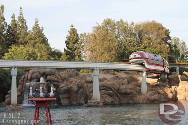 Mona Monorail passing over the sub lagoon.