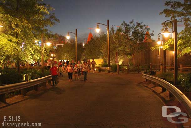 Heading into Cars Land.