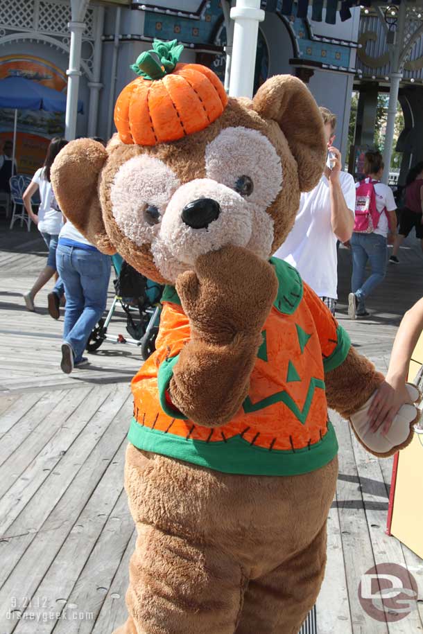 Duffy is dressed for the season.