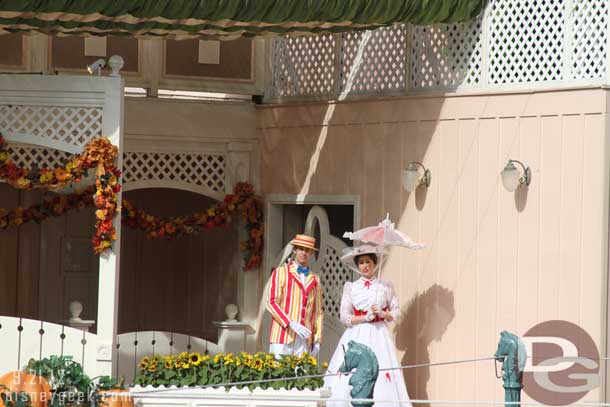 Over to Disneyland now.   Mary and Bert heading backstage.