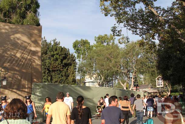 There is now a wall up around Storybook Land.